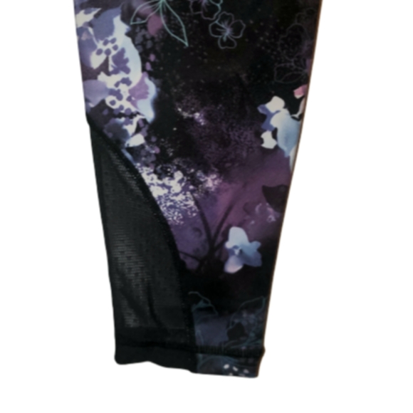 Ideology 7/8 Leggings Purple Floral Print S - Picture 8 of 14